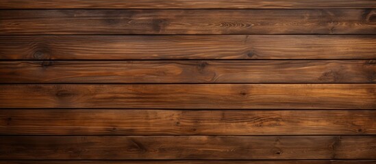 Fototapeta premium A background with a surface texture of brown wood planks in a loft style providing ample copy space