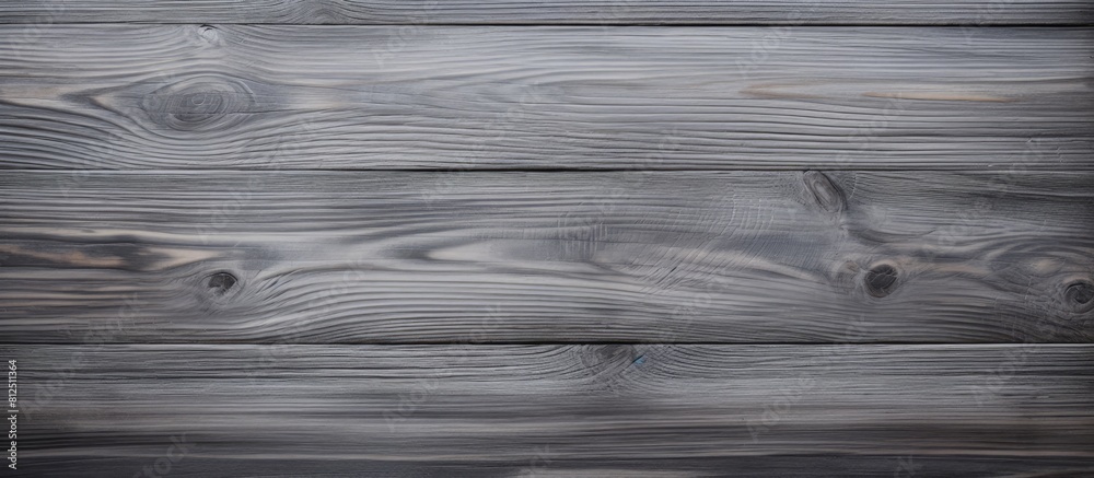 Poster A top view of a textured gray wood table perfect for a background image with copy space