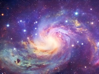 Cosmic Swirls and Stars in Deep Space  