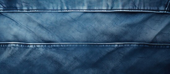 A trendy copy space image featuring a background of stylish blue denim