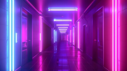 Unlock the secrets of the cyber frontier as you navigate through a maze of neon-lit corridors
