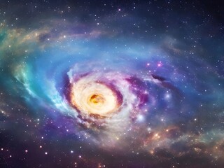 Cosmic Swirls and Stars in Deep Space  