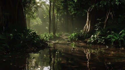 Obraz premium Highly Detailed Realistic Lighting in 8K