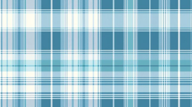 Contemporary seamless gingham, garment texture design material. Wool backdrop plaid cloth in pastel and aqua shades.