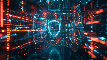 Obraz premium connection, notebook, portable, backdrop, futuristic, virus, gadget, desktop, electronic, cyberspace, screen, business, laptop, mobile, device, communication, firewall, cybersecurity, software, inter