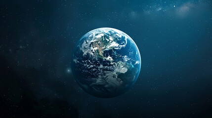 Earth view in outerspace #001. Generative AI