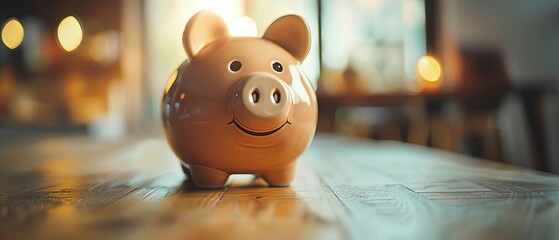 Obraz premium Analyze the psychological effects of visually seeing savings grow in a piggy bank