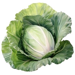 Fototapeta premium Photo of Collard Greens, Isolated on white background