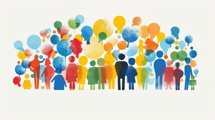 A group of people are holding balloons and the image is titled "The Power of Unity". The balloons represent the diversity of the people in the group