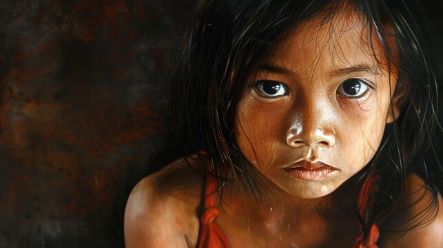 A Small Filipino Girl and Sorrow