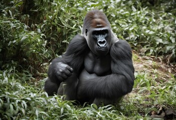 Obraz premium A view of a Gorilla in the Jungle