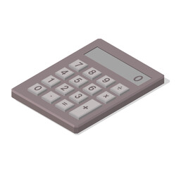 calculator isolated on white