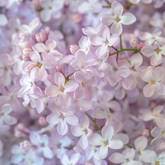 Beautiful delicate background of lilac flowers. Small lilac-colored flowers. A festive spring card. An invitation to a wedding.