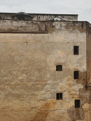 Historic buildings in old European town of Naples, Italy
