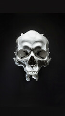 Obraz premium Contrasts of white and grey on a black background, super realistic