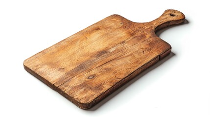 Cutting board kitchen cooking tools isolated white background