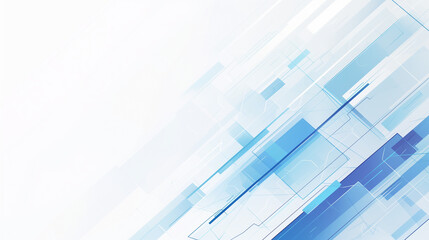Abstract Geometric Background in Light Blue and White for Technology and Business Themes