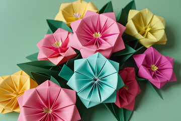 Origami Spring Flowers