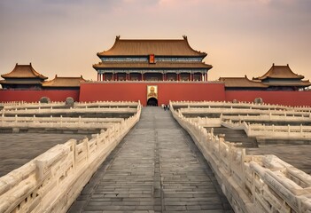 A view of the Forbidden City in China