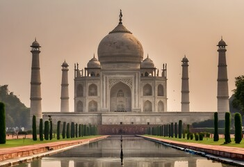 Obraz premium A view of the Taj Mahal in India