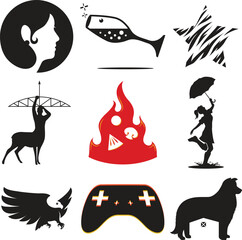 Single color characters and symbols vol 6