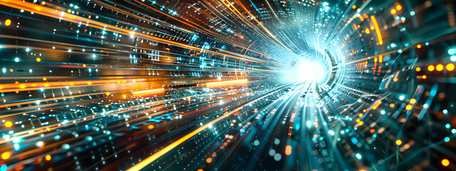 Obraz premium Digital Universe: Navigating the Data Nexus