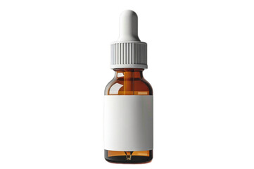 bottle eye drop of medicine mockup isolated on white background as transparent PNG