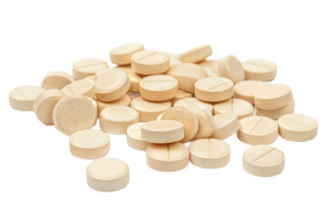 pills medicine on white background as transparent PNG