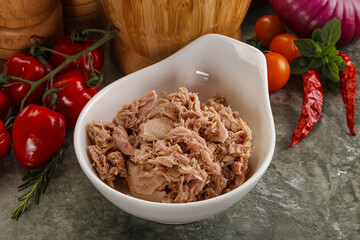 Canned tuna fish for salad