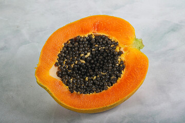 Ripe sweet tropical fruit Papaya