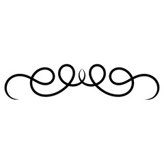 Aesthetic black ornamental divider