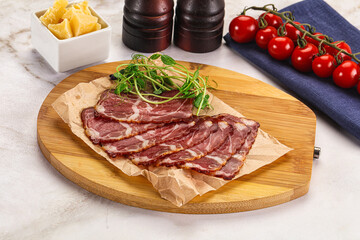 Italian pork sausage - prosciutto crudo
