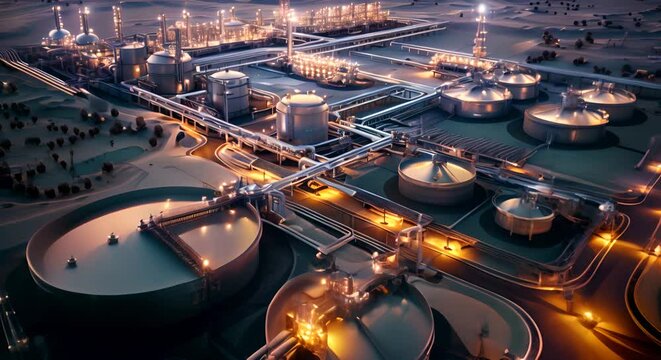 Overview of an integrated oil and gas company, from upstream exploration to downstream retail,