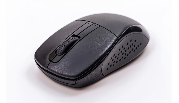 computer wireless mouse isolated on a white background