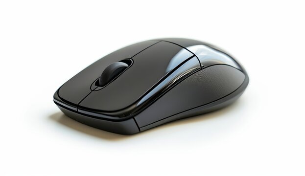 computer wireless mouse isolated on a white background