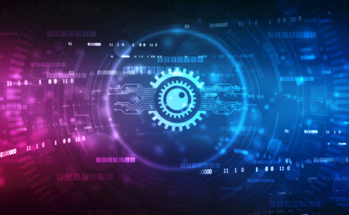 Biometric screening eye, Digital eye, Security concept, cyber security Concept, Technology Concept background