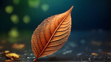 Striking Close-Up of Orange Leaves on the Ground - Capturing the Natural Beauty of Fall