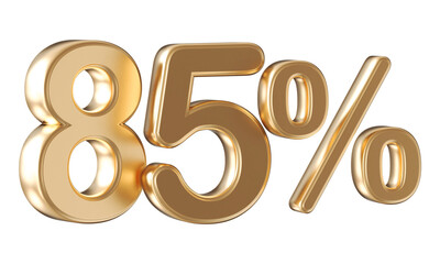 85 percent golden 3d render