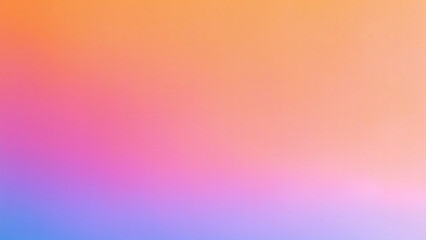 Obraz premium Blurred color gradient Orange, pink and blue grainy color gradient background