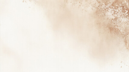Fototapeta premium White and Brown background with texture and distressed vintage grunge and watercolor paint stains backdrop illustration