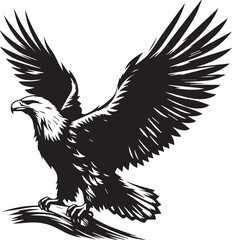 Obraz premium eagle silhouette vector