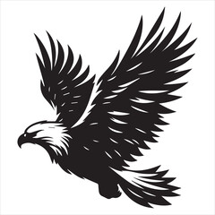 Fototapeta premium eagle silhouette vector
