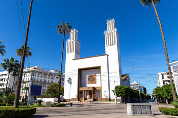 Saint Pierre Cathedral at Place du Joulane square in Rabat. Morocco