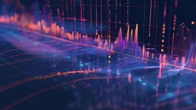 An animated sound wave with peaks and valleys indicating high and low-frequency zones.