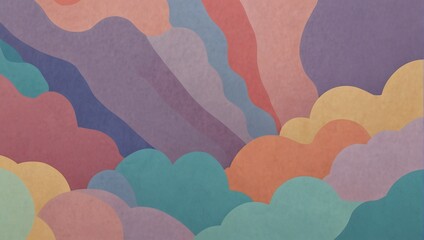 Beautiful gradient pastel color variations made by AI generative