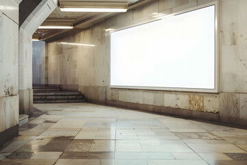 Mock up Poster media template Ads display Mockup. Generative Ai.