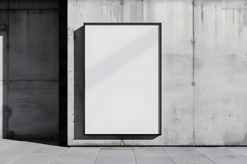 Mock up Poster media template Ads display Mockup. Generative Ai.