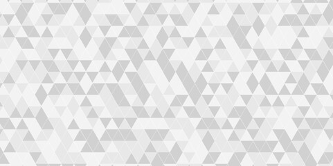 Abstract triangle polygonal gray background. Modern abstract geometric polygon background. Abstract  seamless polygon background vector illustration. White and gray Polygon Mosaic Background.	