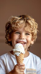 child with ice cream