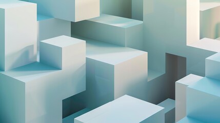 3D background created from cubes